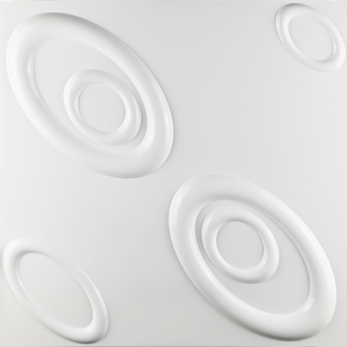 Peel and Stick 3D Wall Panel Waterproof for Interior Wall Decor White