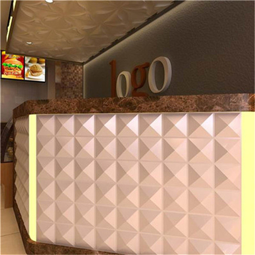 3D Board Quadrangle Import 3D Wall Panel, 4 Tiles, 10.8 Sq Ft
