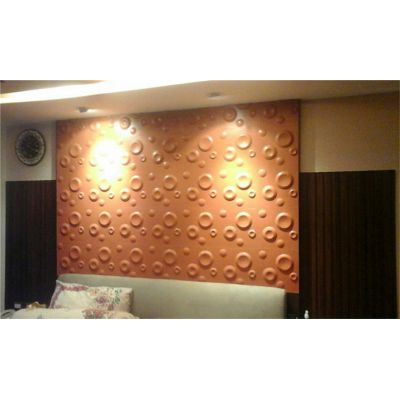 3D Wall Panel Capsul PVC Panel For Wall, White, 19.7