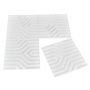 PVC 3D Wall Panels Geometric Mate Pattern