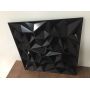 PVC 3D Wall Panel Diamond Design for Interior Decorations in Black, 3D Wall Panel PVC China Factory 